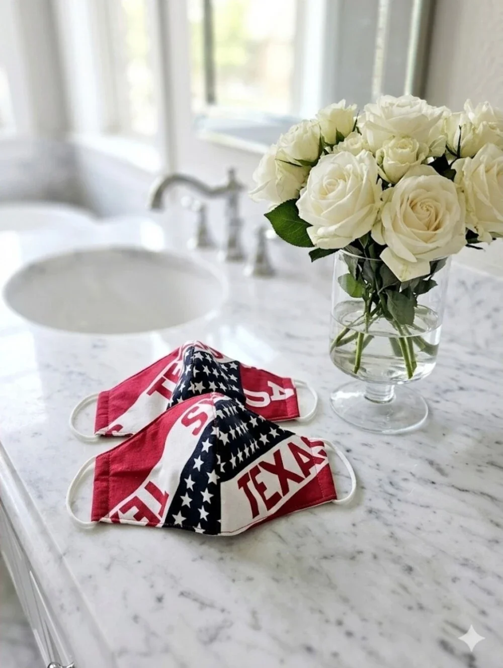 Reusable Cloth Face Masks Texas & USA Theme ☆ Set of 2☆